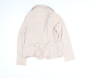 Womens UK Size 12 New Look Beige Basic Jacket