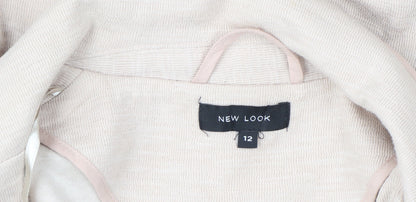 Womens UK Size 12 New Look Beige Basic Jacket