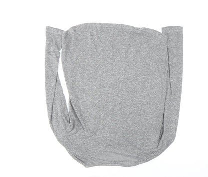 Womens UK Size 12 Marks and Spencer Grey Basic T-Shirt