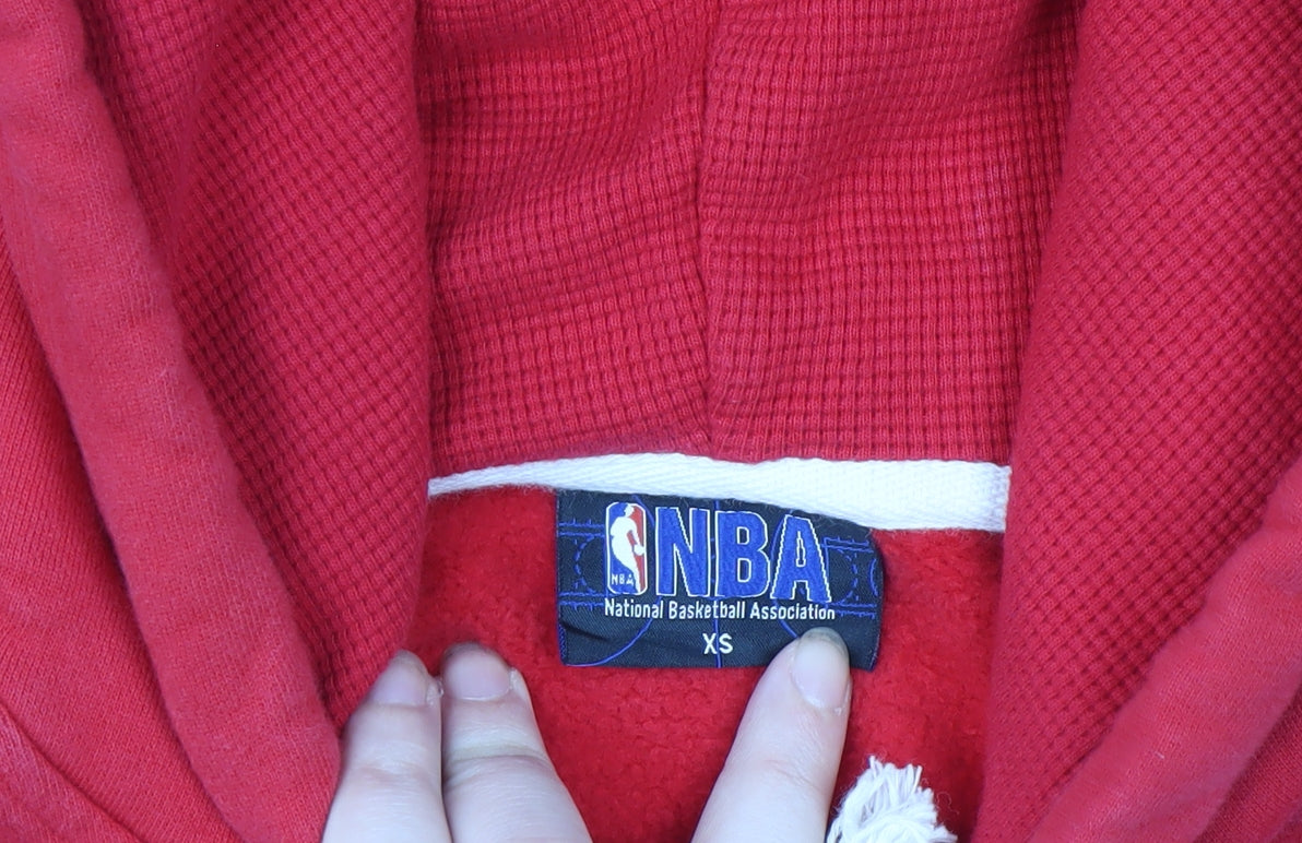 Mens UK Size XS NBA Red Pullover Hoodie
