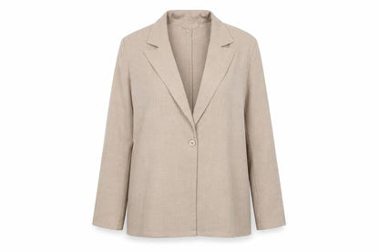 Womens UK Size 8 PRETTYLITTLETHING Regular Beige Blazer
