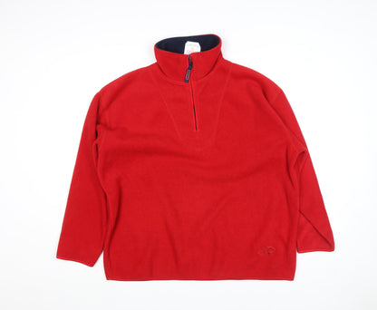 Mens UK Size L Authentic Sports Red Basic Jacket