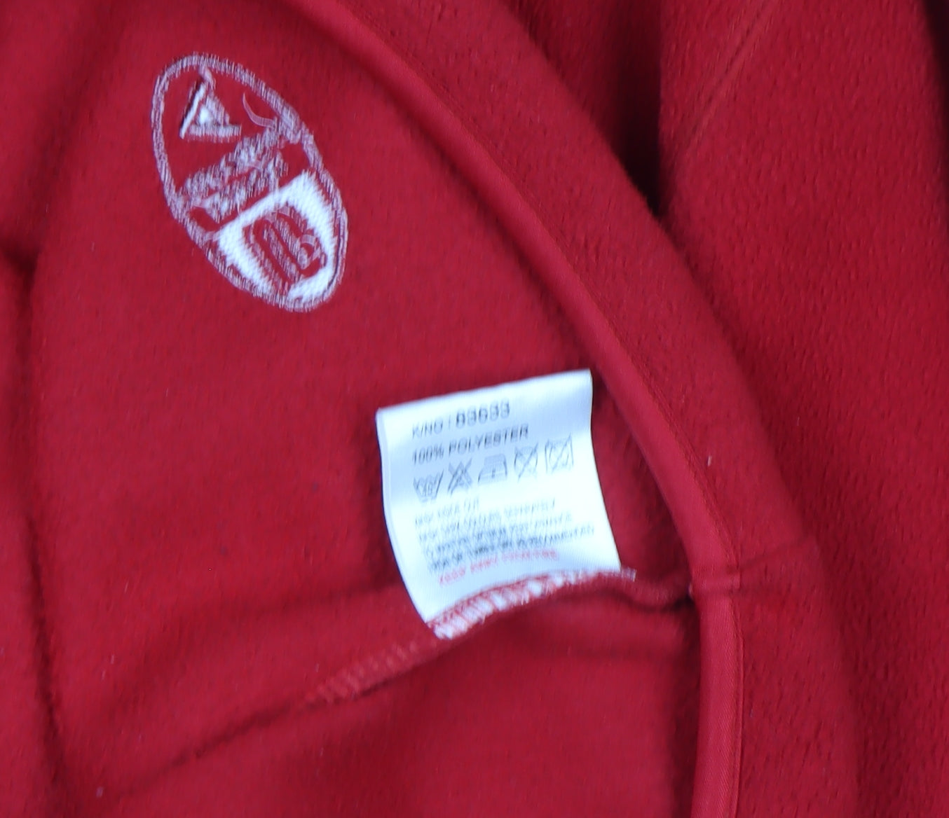 Mens UK Size L Authentic Sports Red Basic Jacket