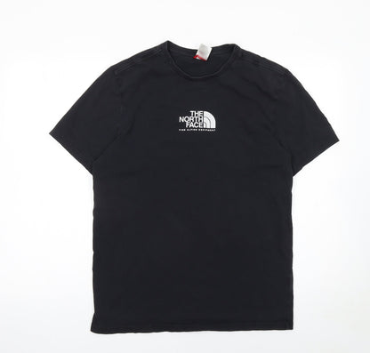 The North Face Men's Black Cotton Regular Fit Crew Neck T-Shirt M