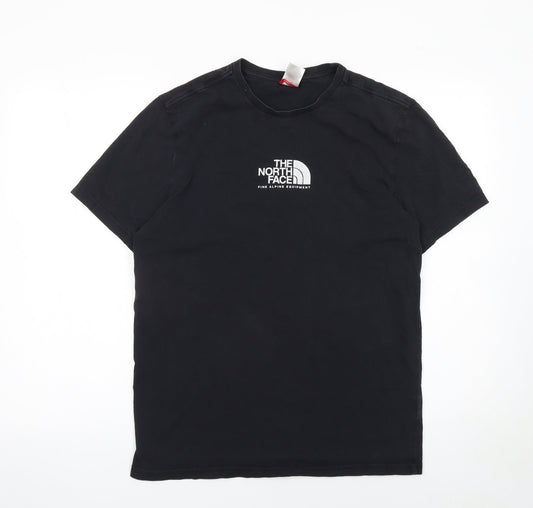 The North Face Men's Black Cotton Regular Fit Crew Neck T-Shirt M