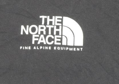 The North Face Men's Black Cotton Regular Fit Crew Neck T-Shirt M