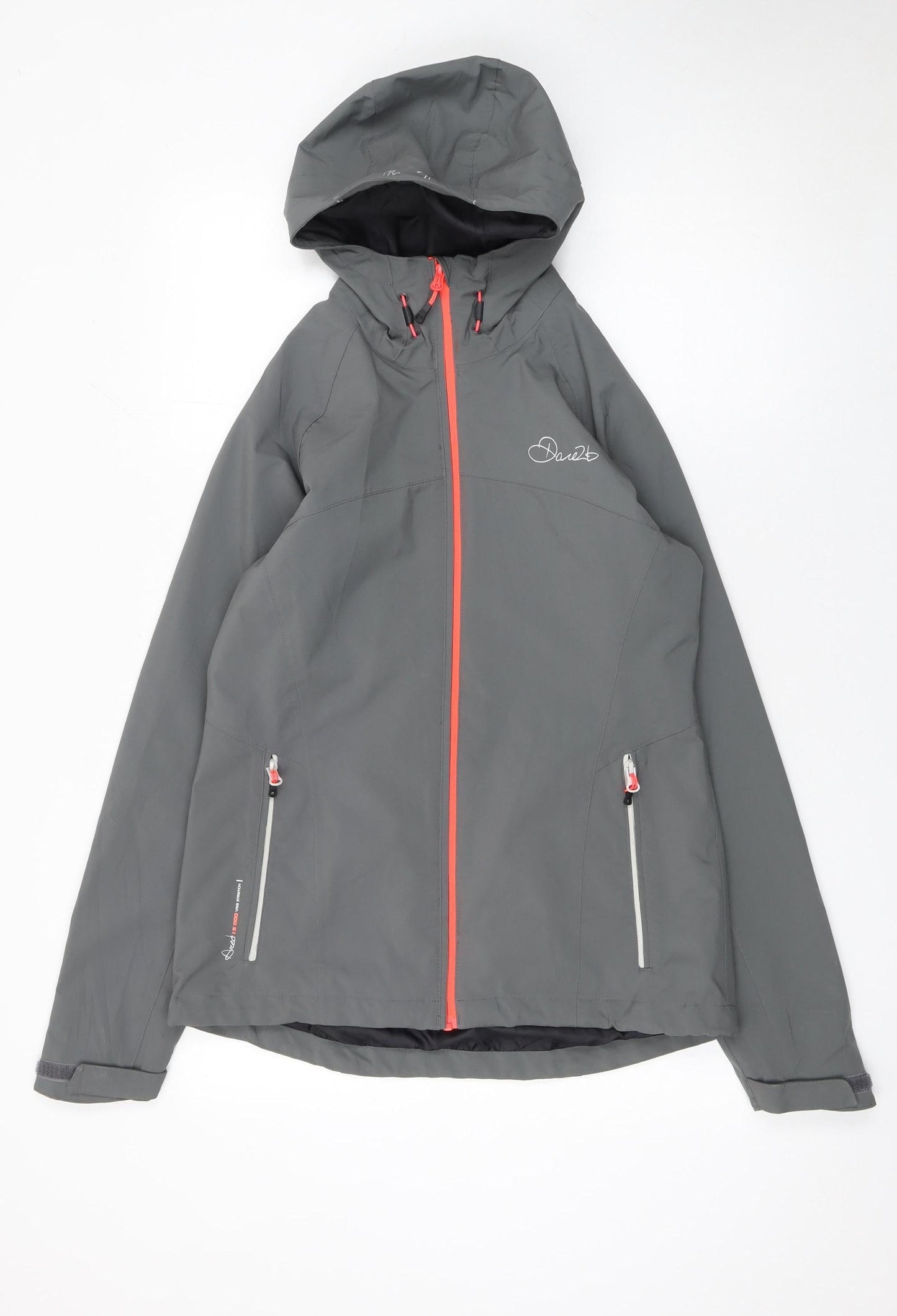 Dare2b Women's Grey Hooded Waterproof Softshell Jacket UK 10