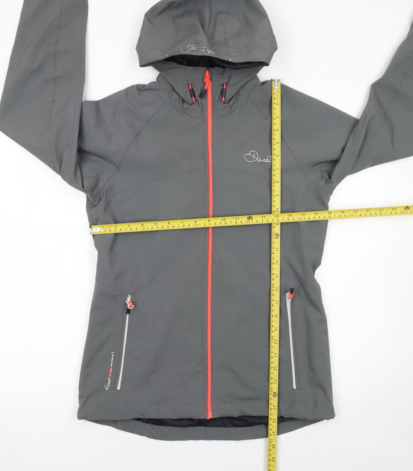 Dare2b Women's Grey Hooded Waterproof Softshell Jacket UK 10