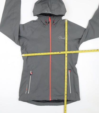 Dare2b Women's Grey Hooded Waterproof Softshell Jacket UK 10