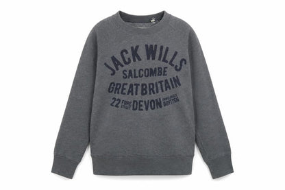 Womens UK Size 8 Jack Wills Grey Pullover Sweatshirt