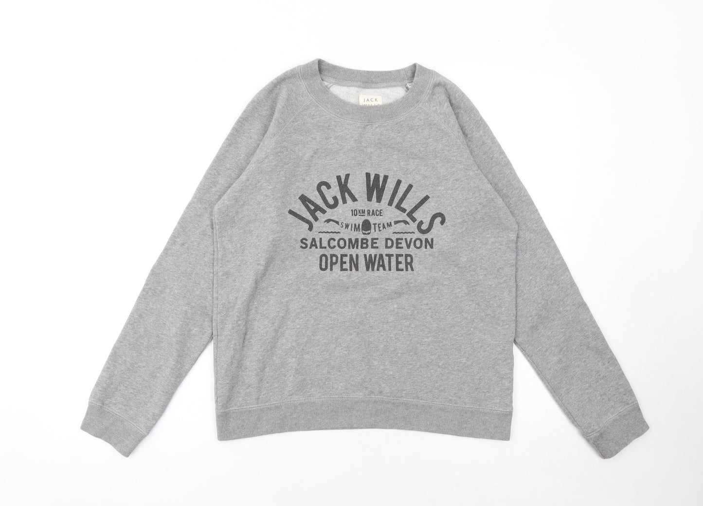 Womens UK Size 12 Jack Wills Grey Pullover Sweatshirt