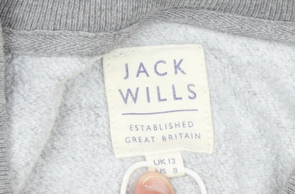 Womens UK Size 12 Jack Wills Grey Pullover Sweatshirt