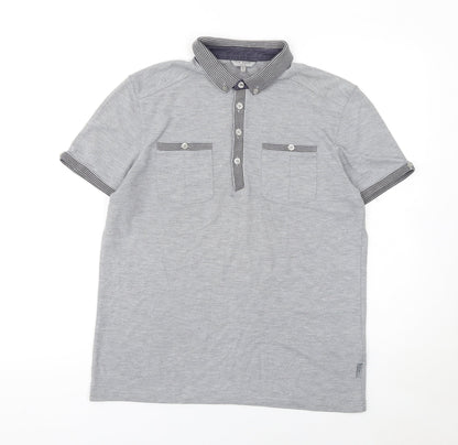 Mens UK Size M Ted Baker Polyester Blend Polo Shirt