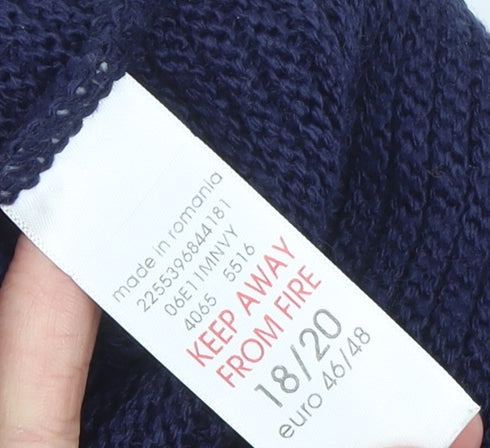 Womens UK Size 18 Arcadia Group Limited Blue Pullover Jumper