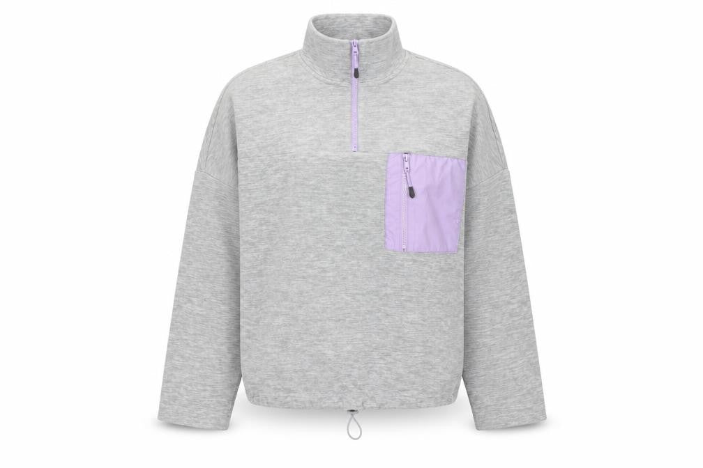 Womens UK Size S Monki Grey Pullover Sweatshirt