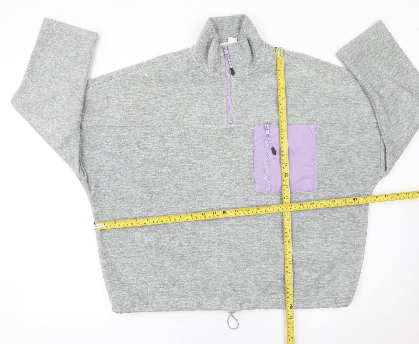 Womens UK Size S Monki Grey Pullover Sweatshirt