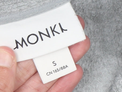 Womens UK Size S Monki Grey Pullover Sweatshirt