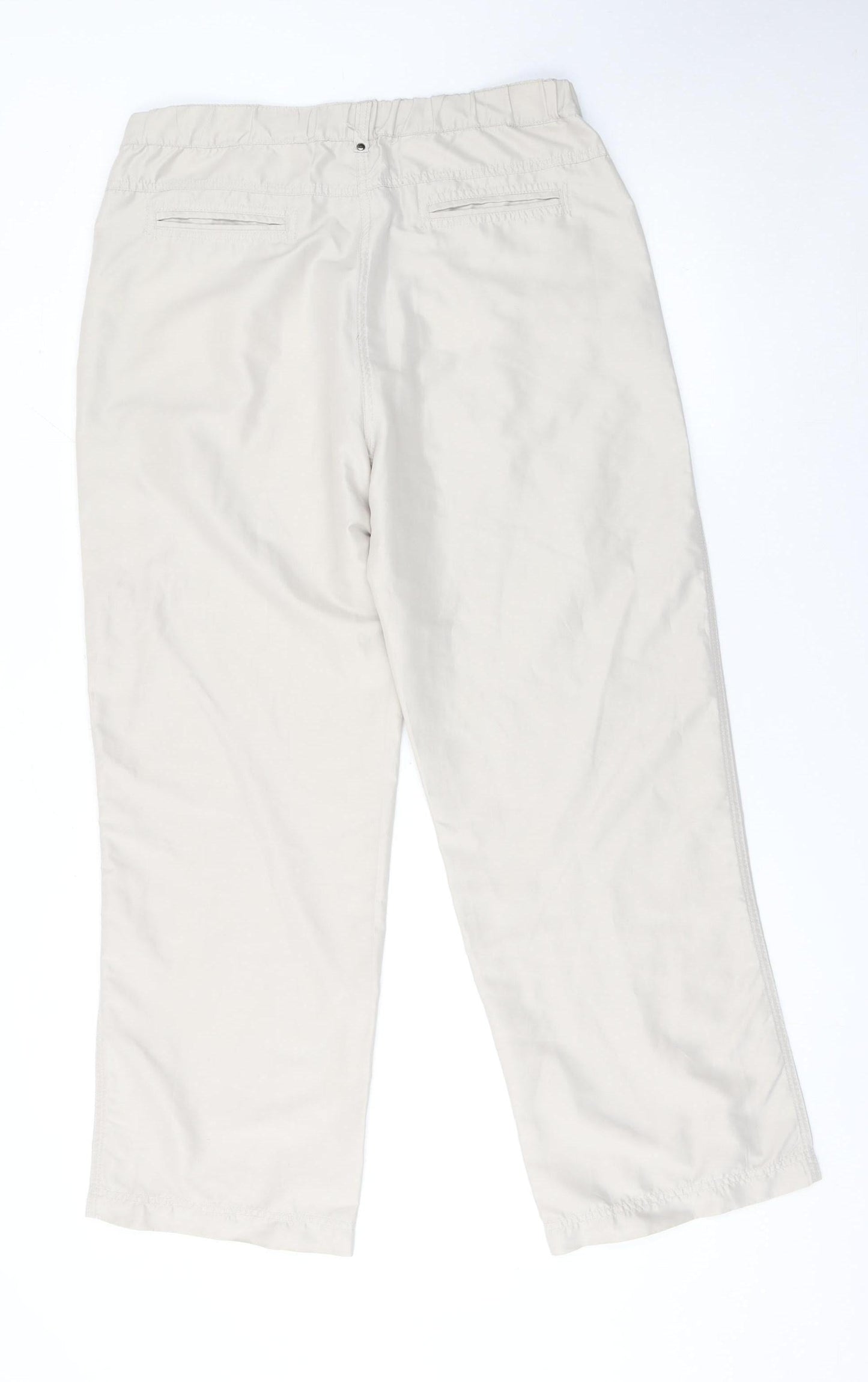 Cotton Traders Women’s Beige Size 14 Straight Cargo Trousers