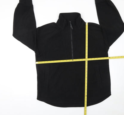 Regatta Women Black Size 16 Fleece 1/2 Zip Pullover Sweatshirt