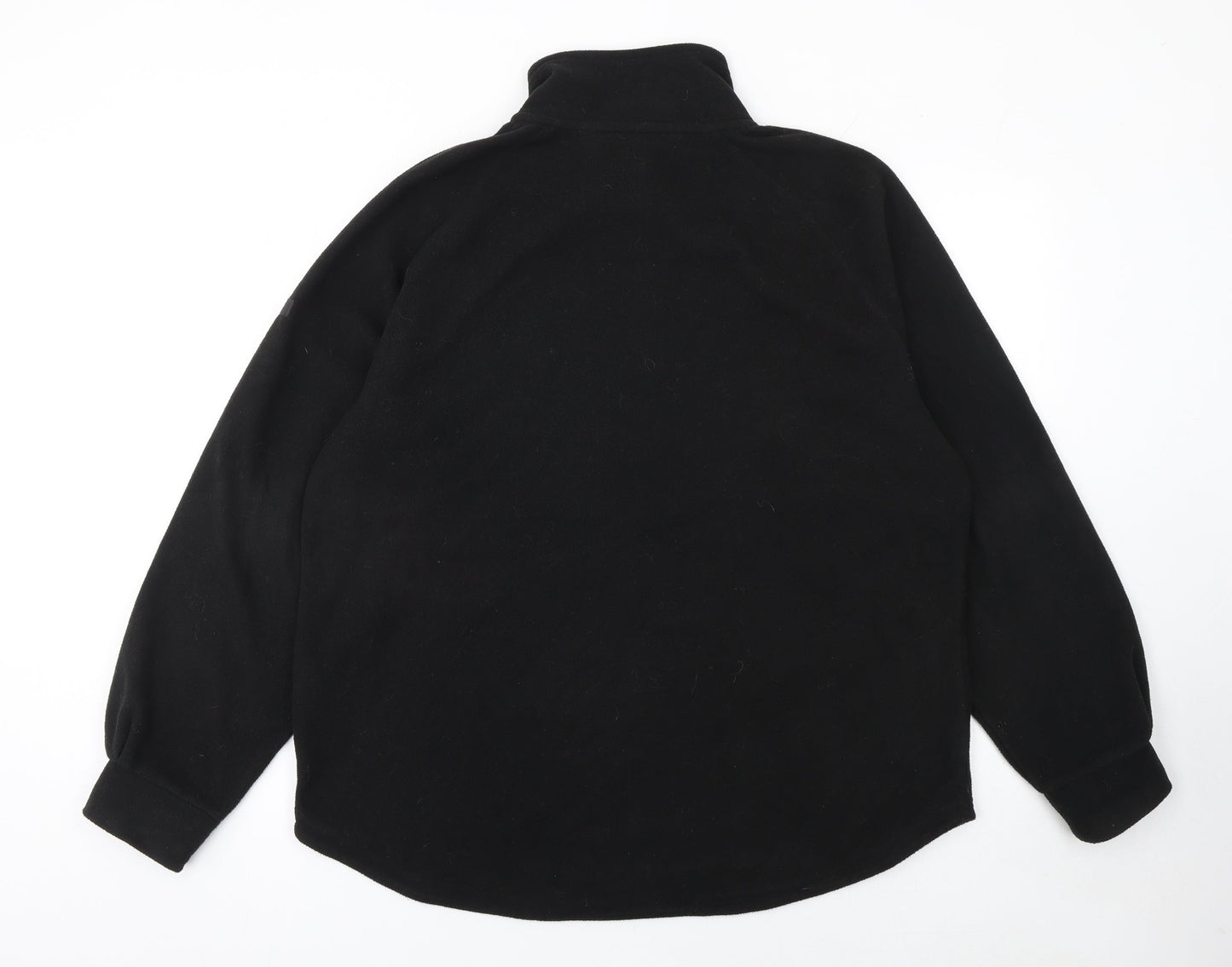 Regatta Women Black Size 16 Fleece 1/2 Zip Pullover Sweatshirt