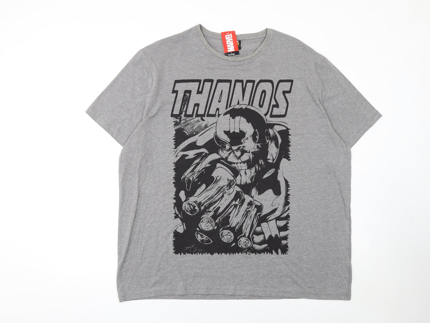 Mens UK Size 2XL Marvel at George Grey  T-Shirt
