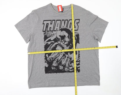 Mens UK Size 2XL Marvel at George Grey  T-Shirt