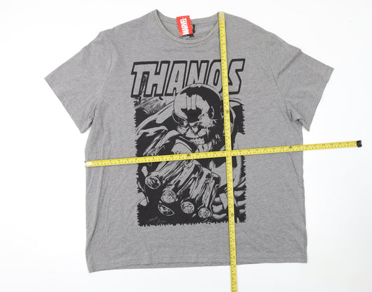 Mens UK Size 2XL Marvel at George Grey  T-Shirt