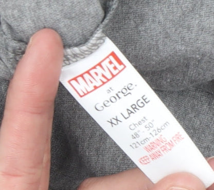 Mens UK Size 2XL Marvel at George Grey  T-Shirt
