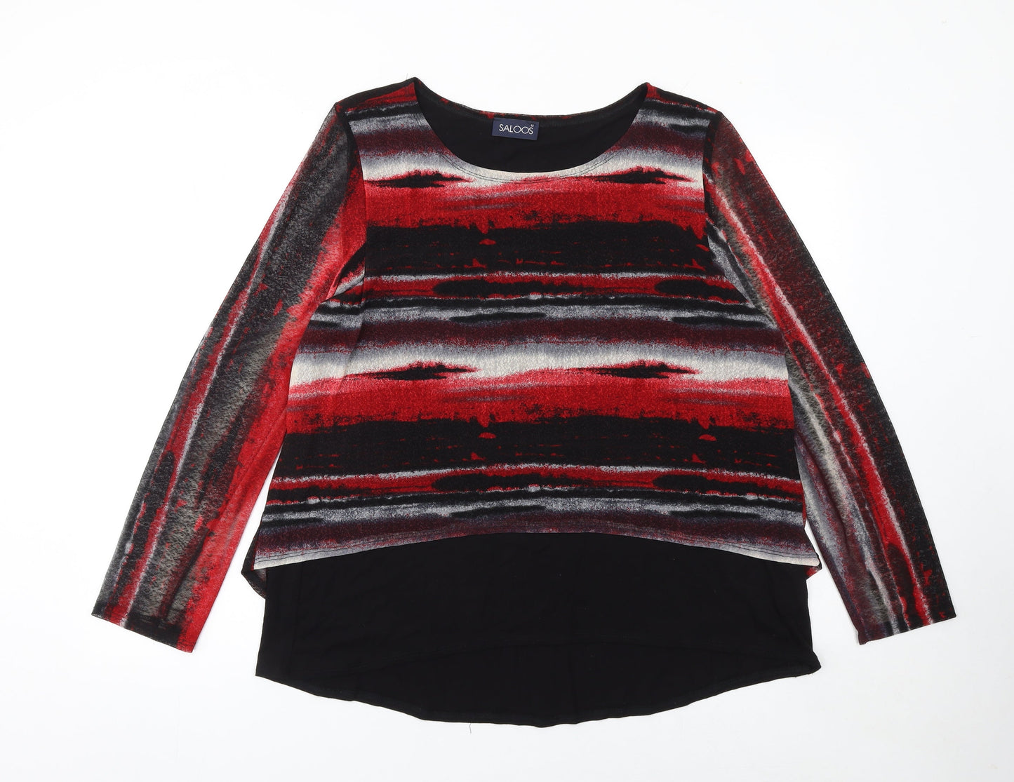 Womens UK Size 20 Saloos Red Tunic Blouse