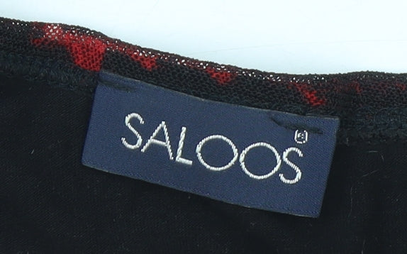 Womens UK Size 20 Saloos Red Tunic Blouse