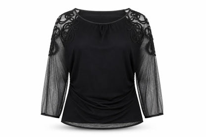 Womens UK Size M Coast Black Tunic Blouse