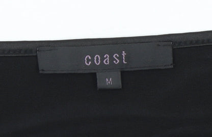 Womens UK Size M Coast Black Tunic Blouse