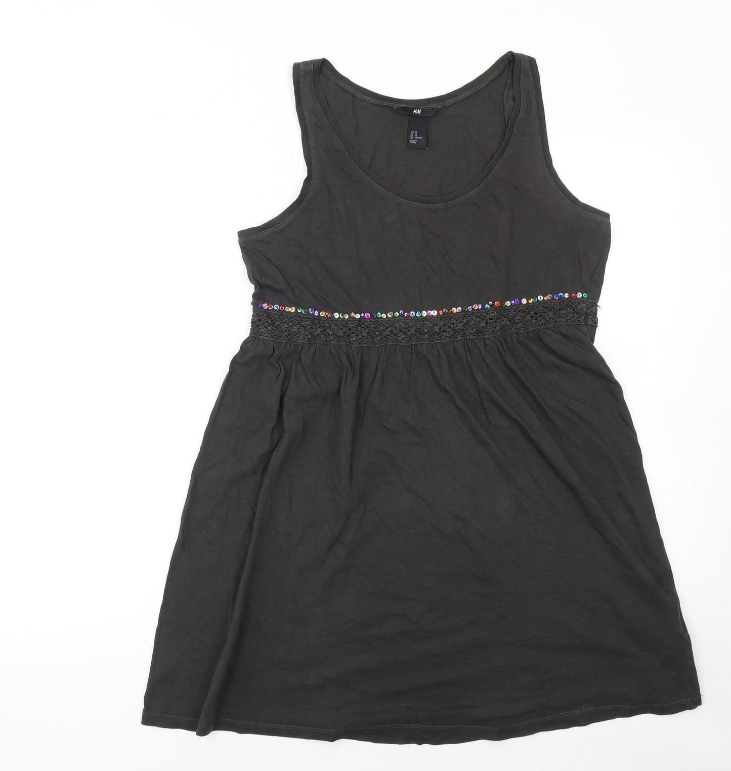 Womens UK Size 12 H&M Black Camisole Tank