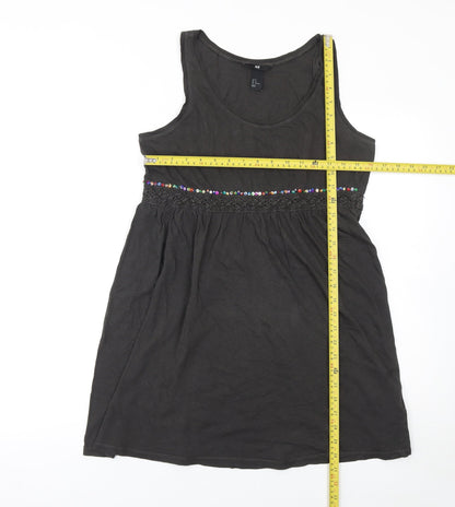Womens UK Size 12 H&M Black Camisole Tank
