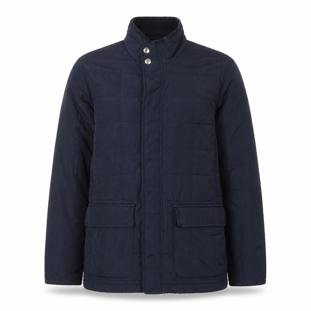 Mens UK Size L John Lewis Blue Quilted Coat