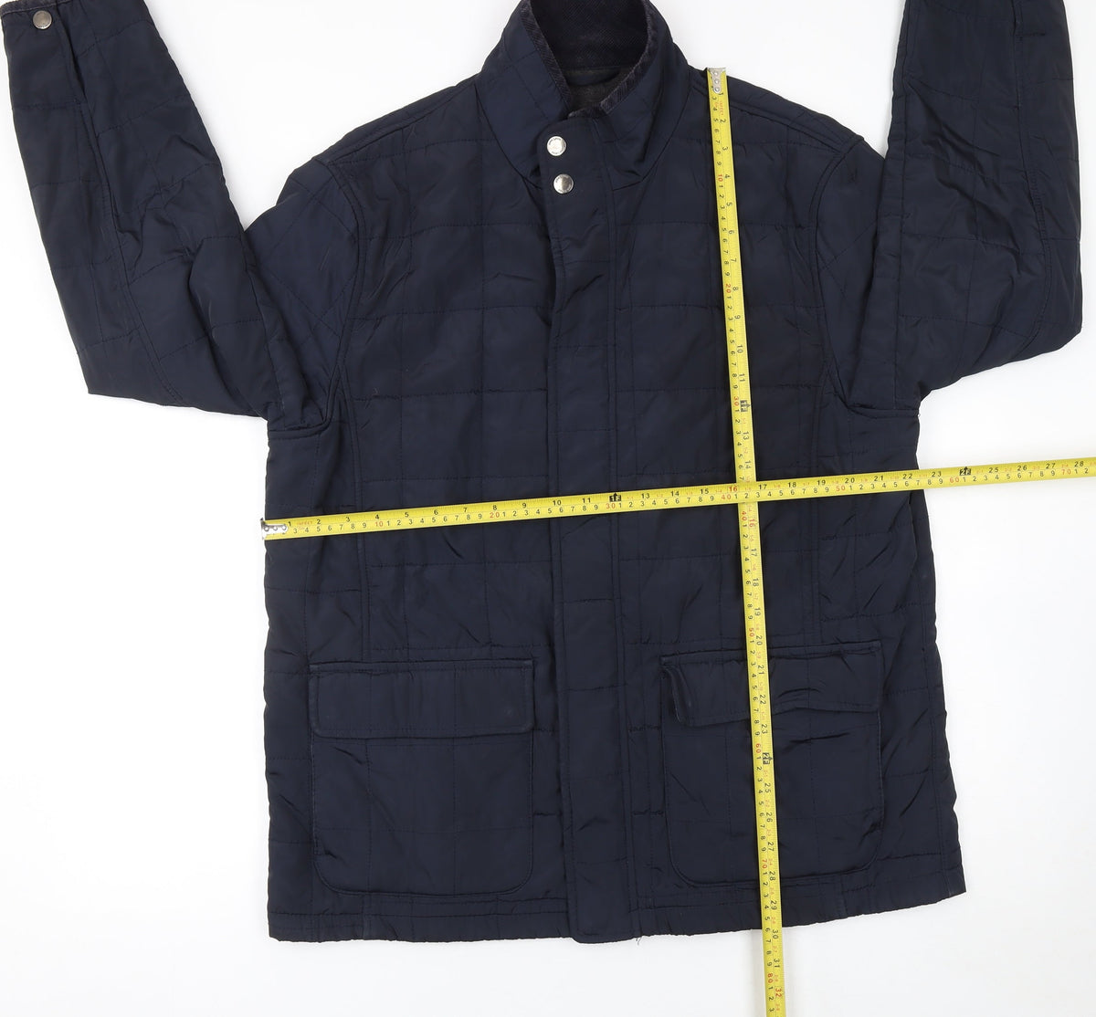 Mens UK Size L John Lewis Blue Quilted Coat