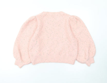 Womens UK Size M Zara Pink Pullover Jumper