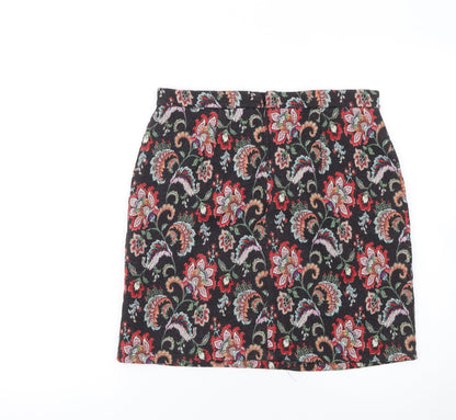 Papaya Women’s Multicoloured Floral Tweed Mini Pencil Skirt Size 10