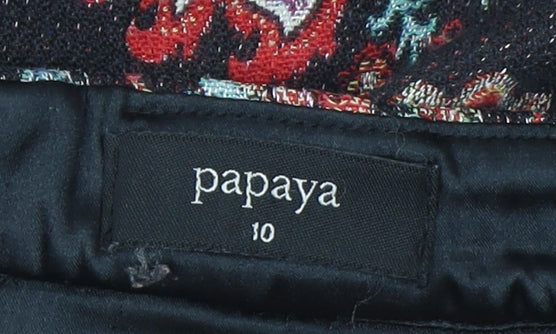 Papaya Women’s Multicoloured Floral Tweed Mini Pencil Skirt Size 10