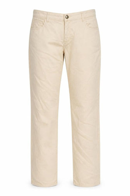Womens UK Size 12 Trussardi Jeans Regular Fit Chino Beige Trousers