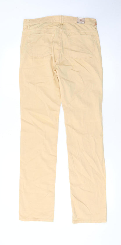 Womens UK Size 12 Trussardi Jeans Regular Fit Chino Beige Trousers