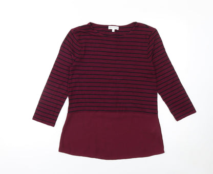 Womens UK Size 6 Warehouse Red Tunic Blouse