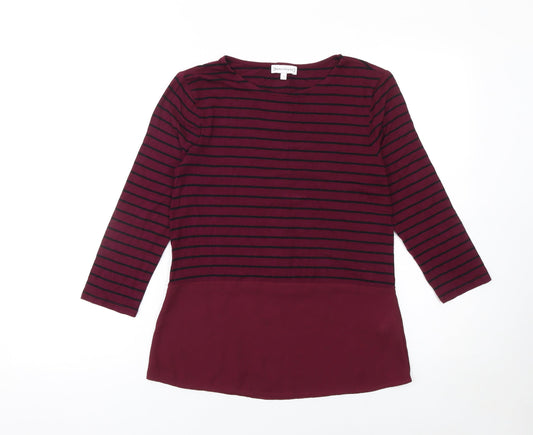Womens UK Size 6 Warehouse Red Tunic Blouse