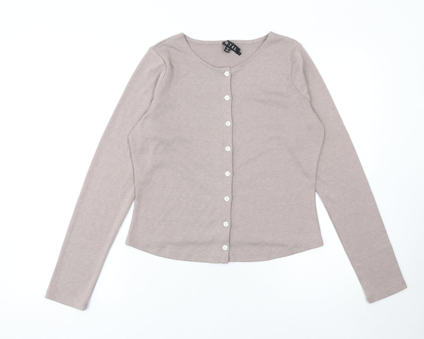 Womens UK Size L Motel Beige Cardigan Jumper