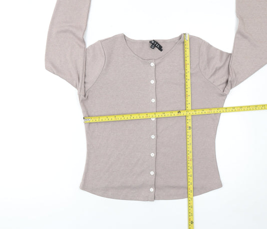 Womens UK Size L Motel Beige Cardigan Jumper