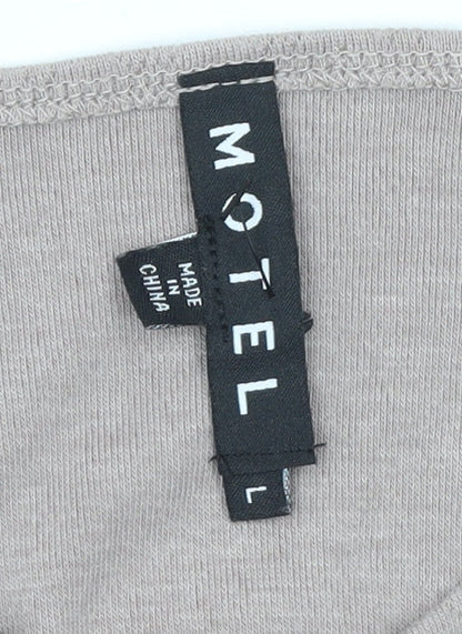 Womens UK Size L Motel Beige Cardigan Jumper