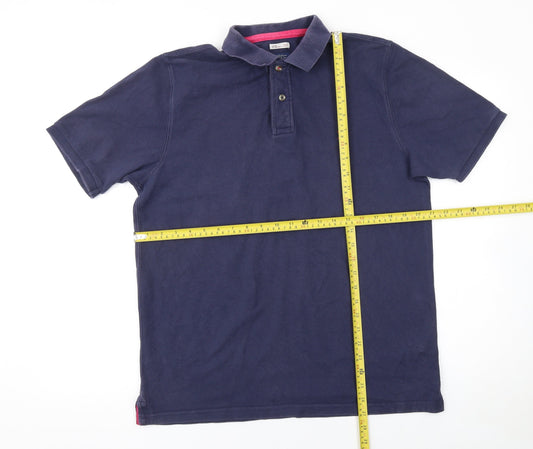 Joules Women’s Blue Classic Fit Cotton Polo Shirt Size L