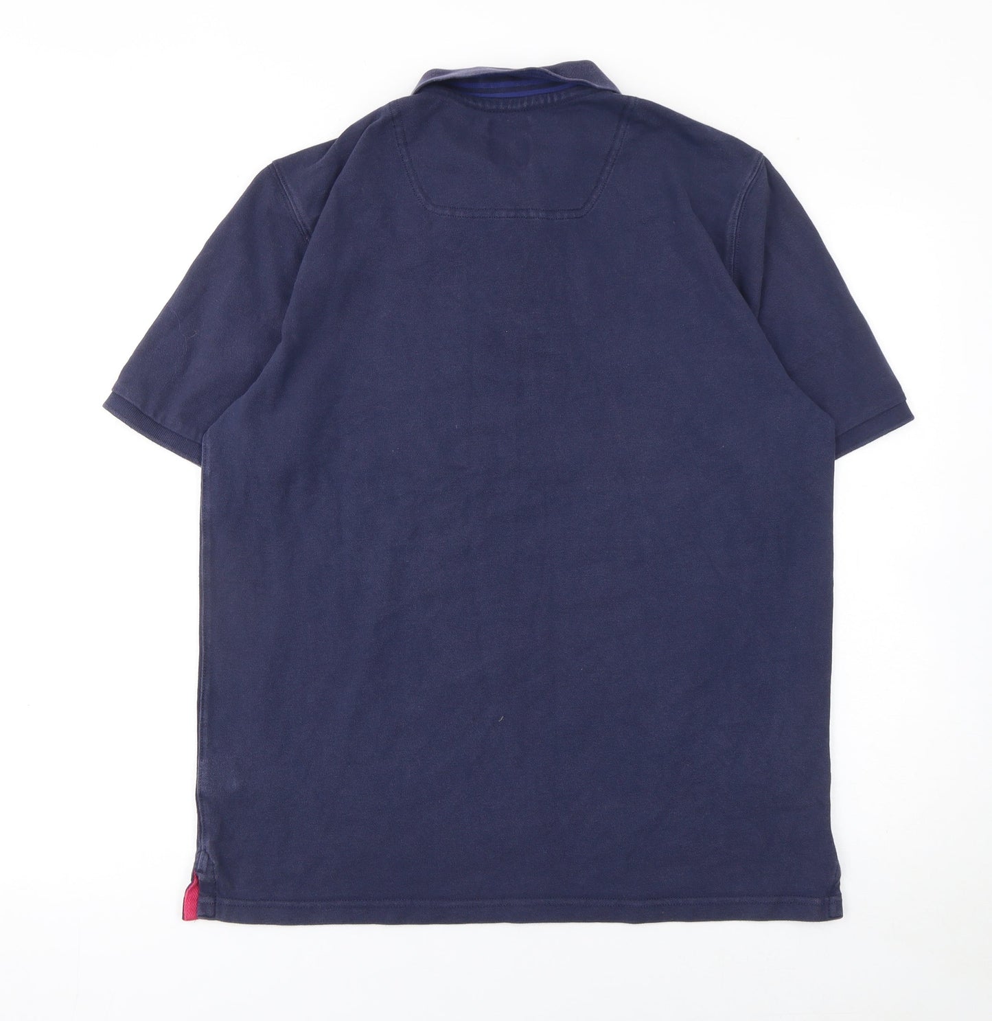 Joules Women’s Blue Classic Fit Cotton Polo Shirt Size L