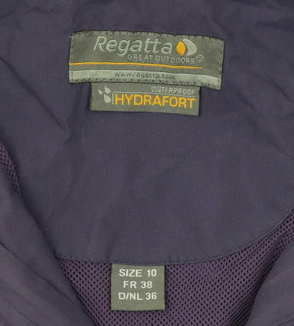 Womens UK Size 10 Regatta Purple Rain Coat