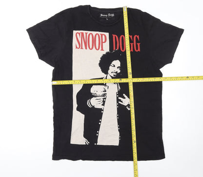 Snoop Dogg Men's Black Graphic Music T-Shirt Size L Vintage